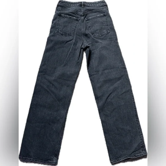 Women’s Old Navy Sky-Hi Wide Leg Black Jeans 0 - Picture 2 of 3